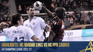 HIGHLIGHTS  HC Vardar 1961 vs HC PPD Zagreb  Round 12  EHF Champions League 202122 [upl. by Hill]