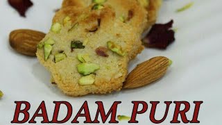 BADAM PURI  BADAM ROTI  FLOURLESS ALMOND COOKIES [upl. by Queen]