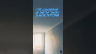 Cómo instalar un panel led embutido en un cielo de volcanita led casa electricidad focos luz [upl. by Ahtelat]