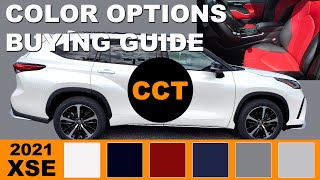 2021 Toyota Highlander XSE  Color Options Buying Guide [upl. by Donal]