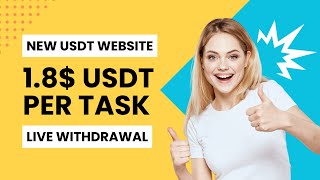 New USDT Earning Website 2024  USDT Mining Website Today  18 USDT Per Task 🤑  Crypto Site 🔥 [upl. by Aisela]