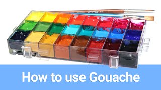 How I Use Gouache  Gouache painting tutorial [upl. by Yerhpmuh]