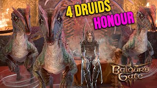 4 Druids VS Honour Mode Dinosaurs on Terazul Edition ACT 3 Finale  BG3 [upl. by Amby]