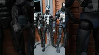 8 different Marvel Legends Black Costume Spiderman [upl. by Carce]