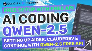 Qwen25  Hyperbolic  ClaudeDev  Aider  This BEST amp FREE AI Coding Setup is AMAZING [upl. by Meldon]