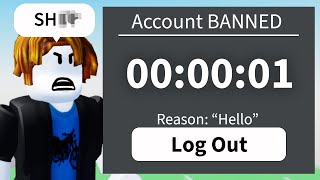 I tried getting BANNED on Roblox in 1 HOUR [upl. by Llerrem]