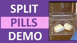 How to Split a Pill in Half  Cut a Pill in Half  Nursing Medication Adminstration [upl. by Esinehc]