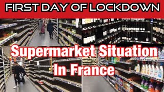 Supermarket Situation Here In France  March 17 2020  Intermarche Vanves [upl. by Ahseekal427]