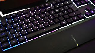 VALE LA PENA 1 TECLADO GAMER DE MEMBRANA   CORSAIR K55 RGB PRO [upl. by Namlas167]