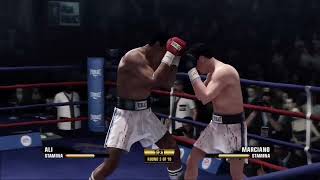 Muhammad Ali Vs Rocky Marciano how it would look like fight night champion [upl. by Desai]