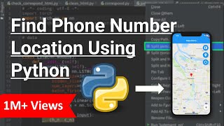 Python Project  Track Phone Number Location Using Python [upl. by Halsy]