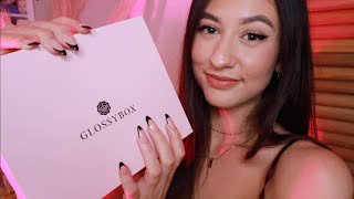 ASMR Glossybox Unboxing January 2022 😍  tapping whispering [upl. by Canice]