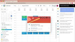 Calendar Bulk Actions Internal Google Workspace Addon for Google Calendar [upl. by Blane]