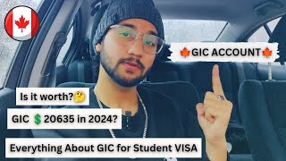 Everything about GIC Account💲 for Student Visa in CANADA🇨🇦 New Updated GIC amount 20635 for 2024😯 [upl. by Assiralk]