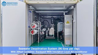 96 Cubic Metre Per Day Container Type RO Seawater Desalination Plant [upl. by Ofilia]