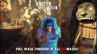 ALL 10 MAZES at Knotts Scary Farm 2024  FULL Walkthrough of Every Maze [upl. by Ruby]