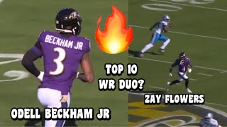 Odell Beckham Jr amp Zay Flowers GO OFF 🔥😳 Ravens Vs Lions 2023 highlights [upl. by Yokoyama210]