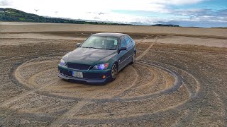 Lexus is200 diffin at the beach [upl. by Eanrahs]