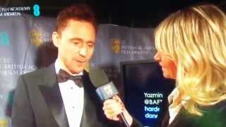 Interview with Tom Hiddleston at BAFTA 2015 London 08022015 [upl. by Tildi952]