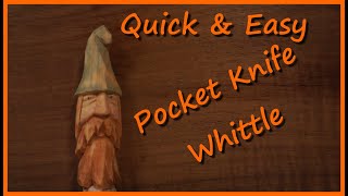 Using a Pocket Knife to Whittle [upl. by Monroy]