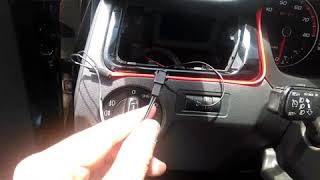 Como instalar Hilo Led en interior de auto [upl. by Agemo437]