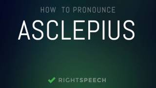 Asclepius  How to pronounce Asclepius [upl. by Hearsh]