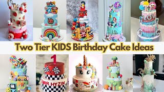 🎂🎂Two Tier Birthday Cake Designs 2023  Two Tier Birthday Cake  Two Tier Cake  Cake Decorating [upl. by Georgianne]