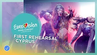 Eleni Foureira  Fuego  First Rehearsal  Cyprus  Eurovision 2018 [upl. by Arabele542]