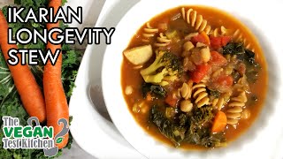 IKARIAN Longevity Stew  WFPB RECIPE  Blue Zones Diet  The Vegan Test Kitchen [upl. by Eiramlatsyrc]