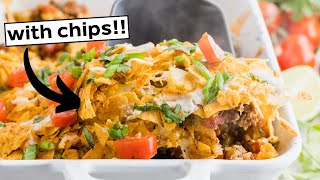 30 minute CRUNCHY Keto Taco Casserole No egg [upl. by Oigolue]