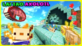 SINH TỒN MINECRAFT 121 29 MÌNH THỬ LAI TẠO AXOLOTL VỚI TRANG TRẠI BÊN TRONG NÚI ĐÁ  TÝ TIỀN TỈ [upl. by Davie]