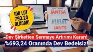 JANTSA 1E 8 LOT DAĞITACAK JANTS HİSSEDARLARINA MEGA TEMETTÜ🚀MAYIS AYI SERVET KAZANDIRACAK🔥ŞOK🚀 [upl. by Naivart945]