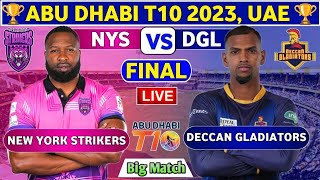 🔴final New York Strikers vs Deccan Gladiatore live match [upl. by Brody]