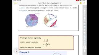 IB Math AA SL Section 121 11 Radians Arcs and Sectors [upl. by Attenal]