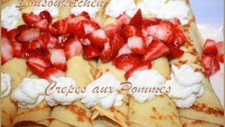 Recette de crepes aux pommes  Apple crepes [upl. by Massarelli218]