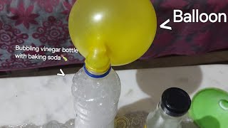 Vinegar and baking soda balloon experiment [upl. by Enyedy]