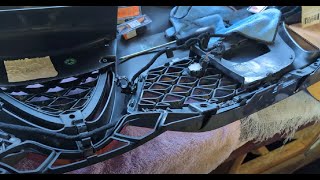 2017 Alfa Romeo Giulia Quadrifoglio  Front Bumper Fascia Repair  Part 2  Lower Grill Solution [upl. by Akinom]