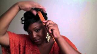 Short Hair Tutorial  How to style my short black hair Black WomenWOC [upl. by Micco]