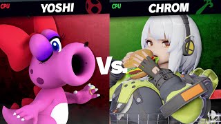 Birdo vs Anby Mega Heavy Smash MAKI Member Req Quickie By WataPasculBreno Emblem [upl. by Arakal332]