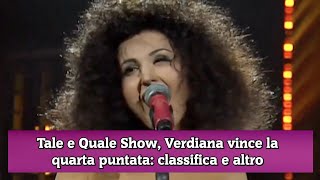 Tale e Quale Show Verdiana vince la quarta puntata classifica e altro [upl. by Onaled]