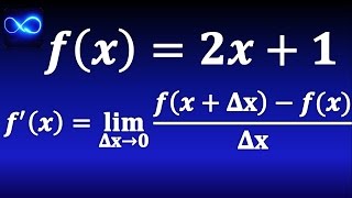 Derivada por método de incrementos Mediante la definición con límite [upl. by Ahcim966]