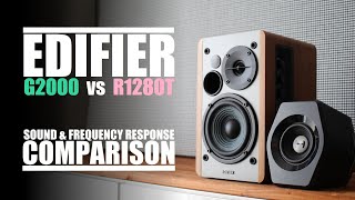 Edifier G2000 vs Edifier R1280T  Sound amp Frequency Response Comparison [upl. by Stannwood142]