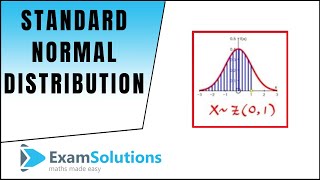 Standard Normal Distribution ZN01  Calculating Probabilities  ExamSolutions [upl. by Wolff]