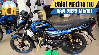 New Bajaj Platina 110 Drum 2024 Model Complete Information With New Price Update Hindi Review [upl. by Arat]