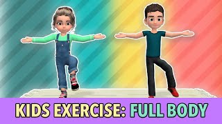 Full Body Kids Workout Daily Physical Activity For Children At Home [upl. by Art]