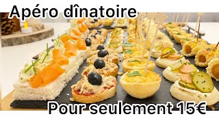 ✨Je prépare un apéro dînatoire a moins de 15€👌recettes d’apéritifs facilerapide et économique✨ [upl. by Malchy703]