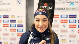 Biathlon  Dorothea Wierer parla alla vigilia della tappa di Anterselva [upl. by Nordine]