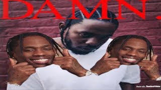 Kendrick Lamar  DAMN Tour With Travis Scott 🔥 Houston Texas [upl. by Rizika]