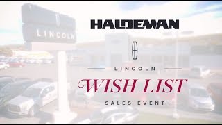 December Lincoln Wish List Sales Event [upl. by Matilde]