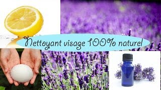 DIY nettoyant visage citron et lavande facile [upl. by Quartana]